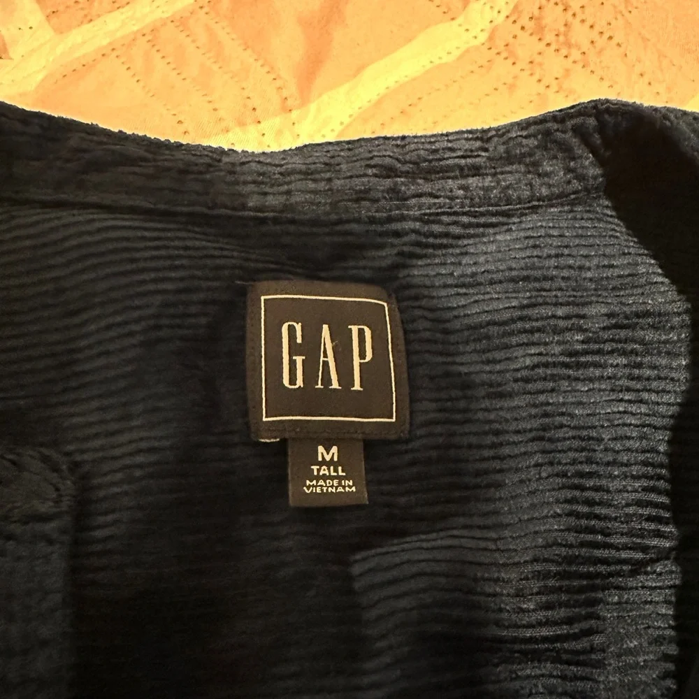 GAP Navy Blue Long Sleeve Corduroy Dress - Picture 3 of 6